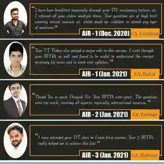 Final DT By CA DURGESH SINGH