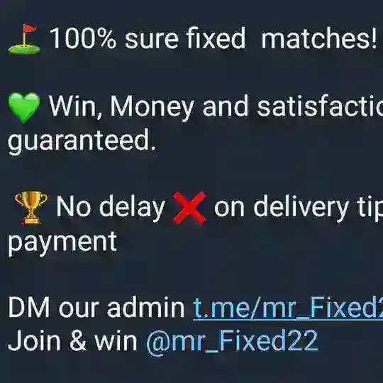 GENUINE FIXED MATCHES PLATFORM π―π―π©πͺπͺπ¦π±π·