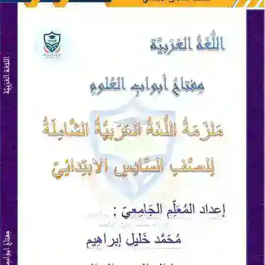اللغة العربية للصف السادس الابتدائي المعلم الجامعي محمد خليل Profile