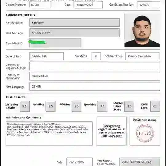 IELTS FANS 8.5⚡️