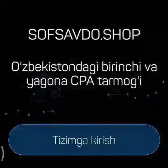 www.sofsavdo.shop / Kanal Adminlarini Xamkorlikka chaqiramiz...!