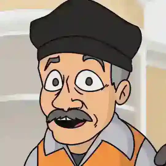 A strange man