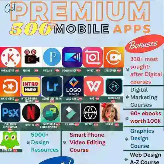 PREMIUM ACCESS TO 10,000+ MOBILE SOFTWARES (Formerly premium access to 500 apps)