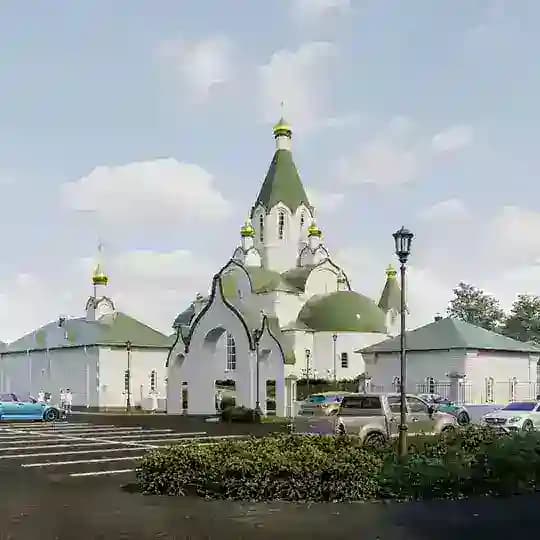 Храм на въезде в Томск. Храм святой мчц. Татианы