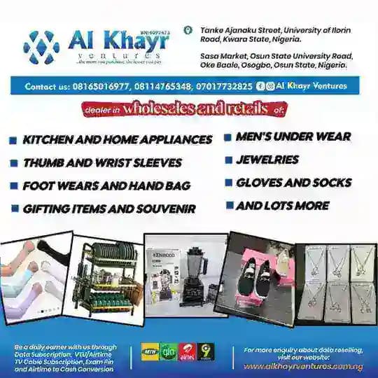 Al Khayr Vent[A K.V]. Wholesales