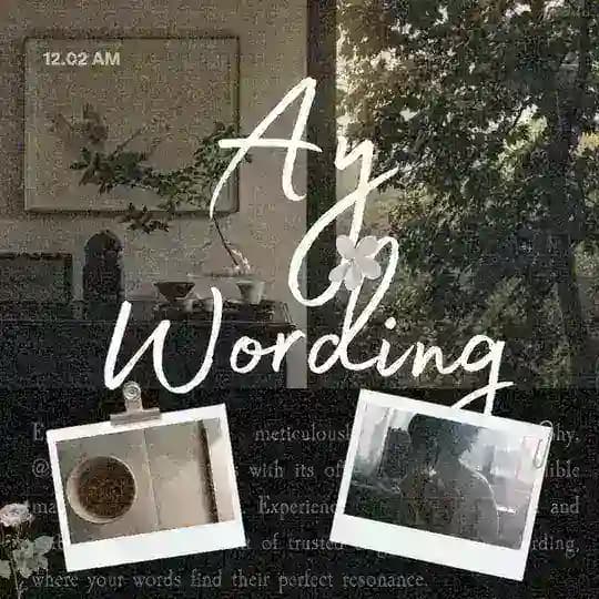 Ay Wording, (open.)