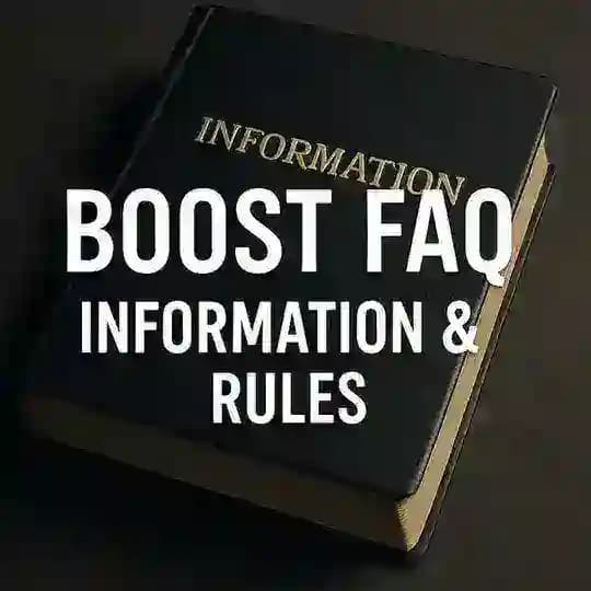 BOOST FAQ | ИНФОРМАЦИЯ И ПРАВИЛА