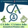 CA Jobs / Ca Inter jobs - Accounting & Finance Jobs
