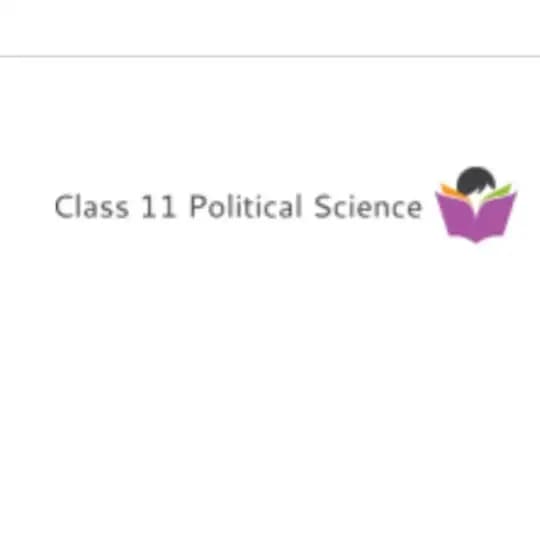 Class 11th Political Science