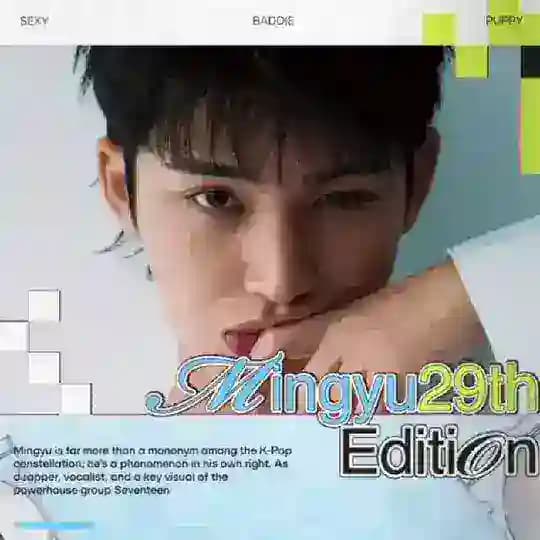 SEVENTEEN #Mingyu29thEdition.