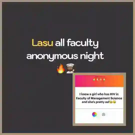 LASU ANONYMOUS NIGHTπ₯π©πΎβπ³