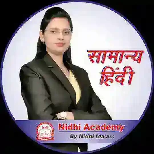 Nidhi Ma'am Hindi