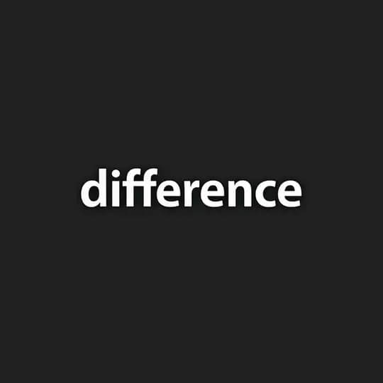 Наличие Difference