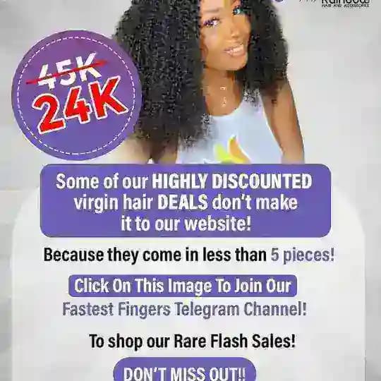 Fastest fingers hair sales!