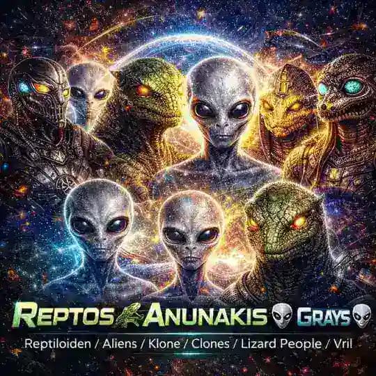 Reptos 🦎 Anunakis 🐲 Grays 👽 Reptiloiden/ Aliens/Klone/Clones/Lizard People/Reptilian/Vril