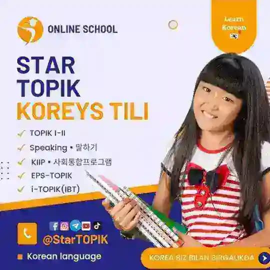 ️ Star TOPIK Korean School 🇰🇷 Oybek Ruzimatov