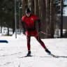 Shooting skier