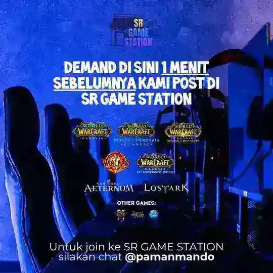 Demand di sini 1 menit sebelumnya kami post di SR GAME STATION!