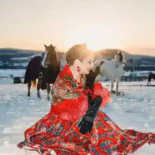 Тайга. По следам лошадей❤️
