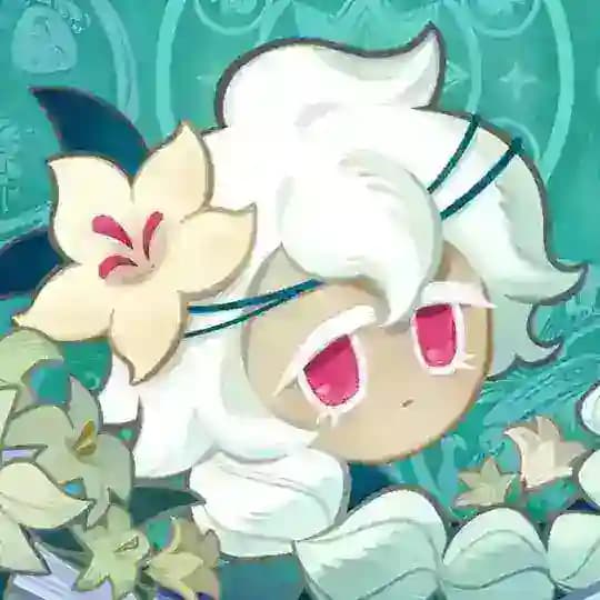 ⋆˚࿔ 𝜗White Lily cookie𝜚˚⋆꩜ .