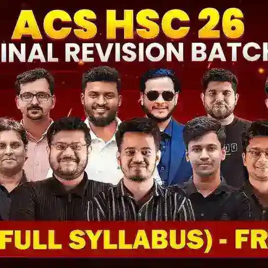 HSC 26 Final Revision Batch (Full Syllabus) - FRB