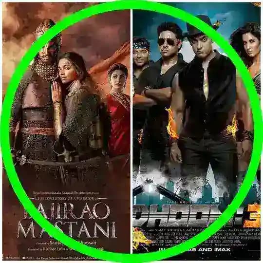 Anora Bajirao Mastani Dhoom 3
