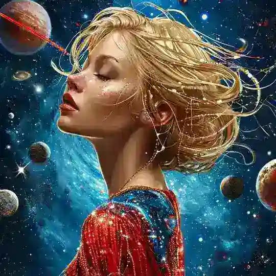 Blondinka art 🎨 ❤️💙