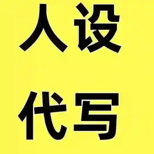 人设代写 人设简历 资料代写人设资料