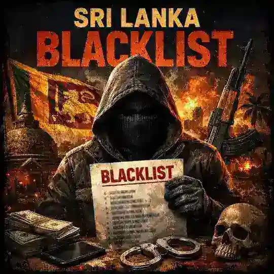 DANH SÁCH ĐEN SRI LANKA - 斯里兰卡黑名单