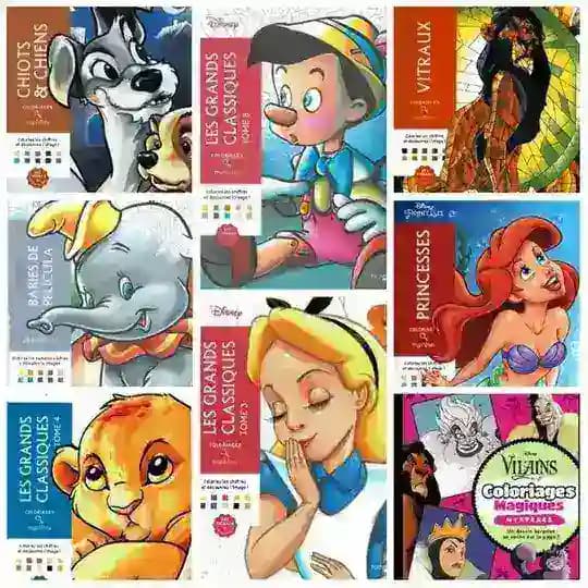 Livros de colorir // Disney Portraits 📑❤️ Profile