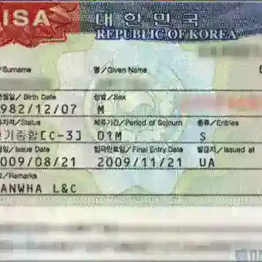 Е8, E7, E9 Виза Корея меҳнат Profile