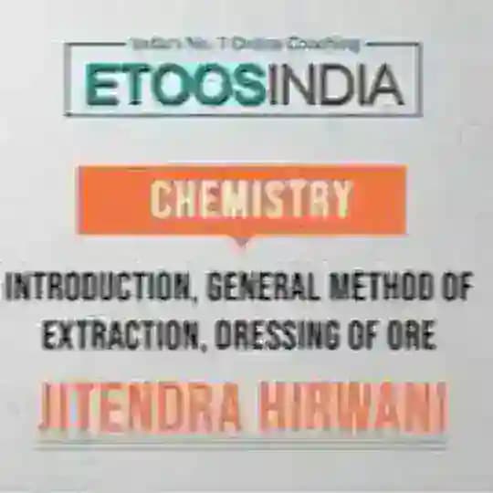ETOOS CHEMISTRY LECTURES JEE NEET