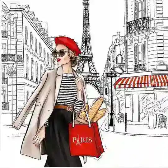 French Cartoon Profile