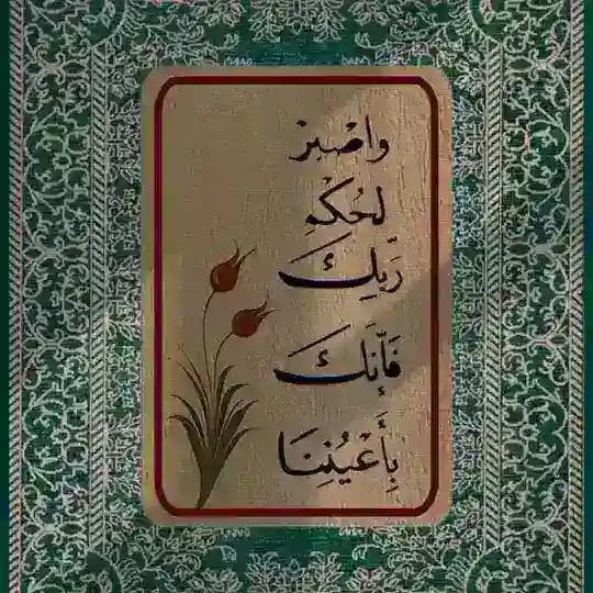 فإنكَ بأعيُنِنا ♡.