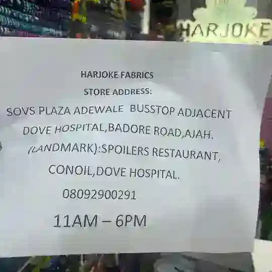 HARJOKE FABRICS