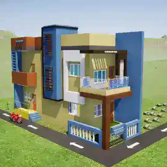 3d building elevation