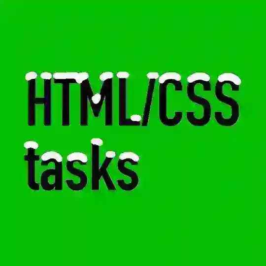 HTML/CSS tasks