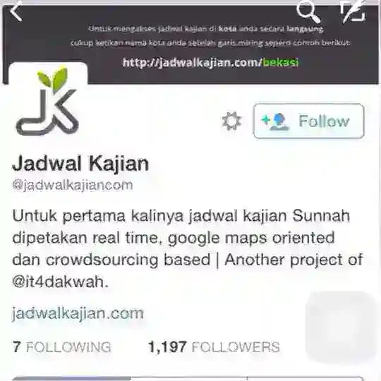 Jadwal Kajian Profile