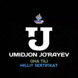 Milliy sertifikat(Umidjon Jurayev Time 180°) Profile