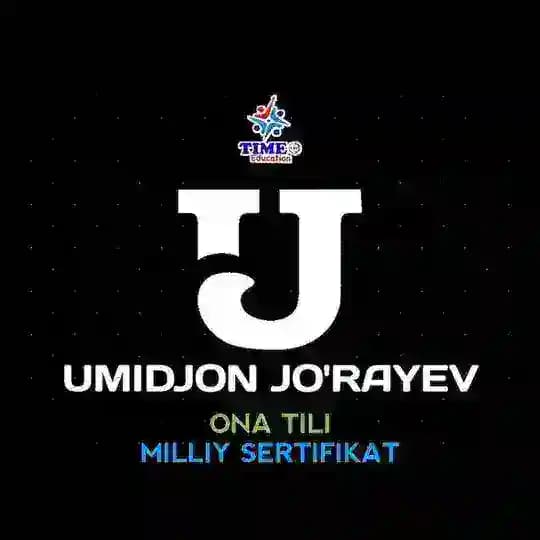 Milliy sertifikat(Umidjon Jurayev Time 180°) Profile