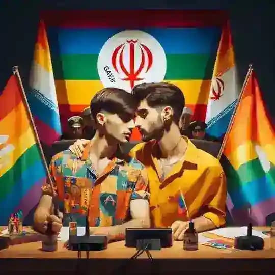 لینکدونی گی رنگین کمانی iran gay