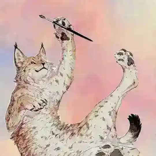 Рысь с кисточкой 🐾🎨