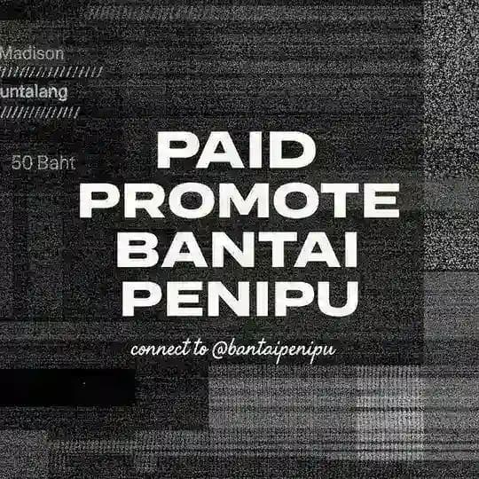PAID PROMOTE BANTAI PENIPU