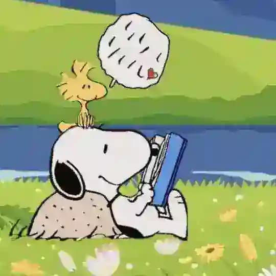 snoopy, love—page!📚📭♥️