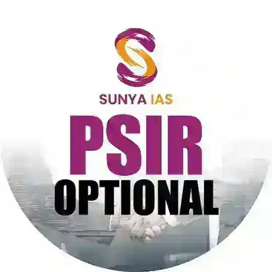 Sunya IAS - PSIR Optional Profile