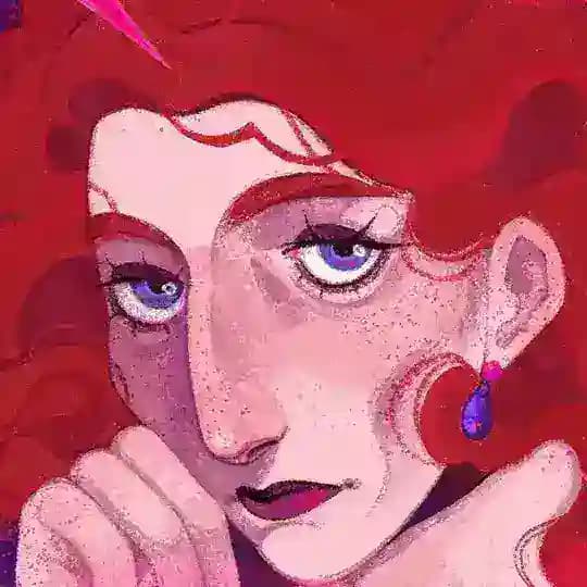 ✶ птич рисует