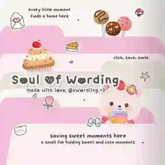 ᥴ⃘ᦱ˙ 🗓️𝆕 𝓢oul of 𝓦ording ৎ୭