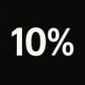 10%