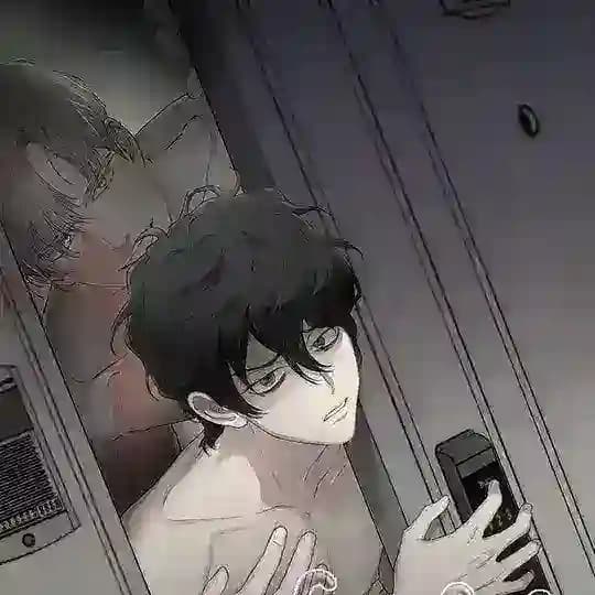 Outside the door