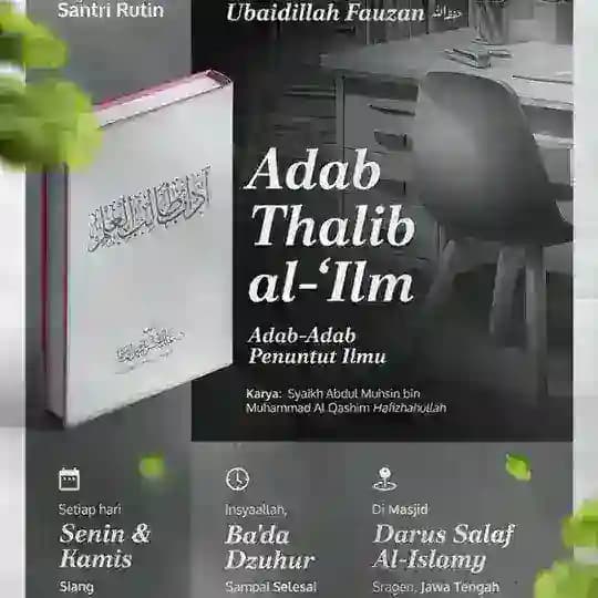 Kajian Adab Penuntut Ilmu